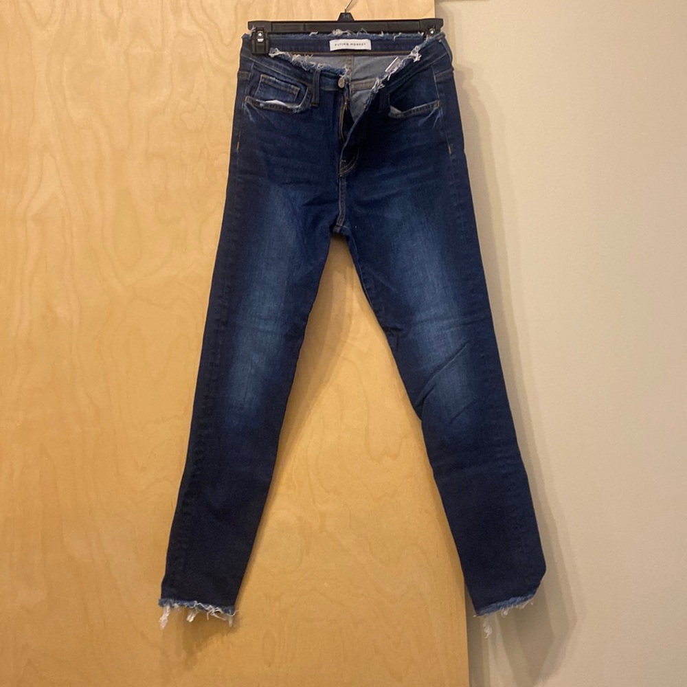 Flying Monkey raw hem skinny jeans